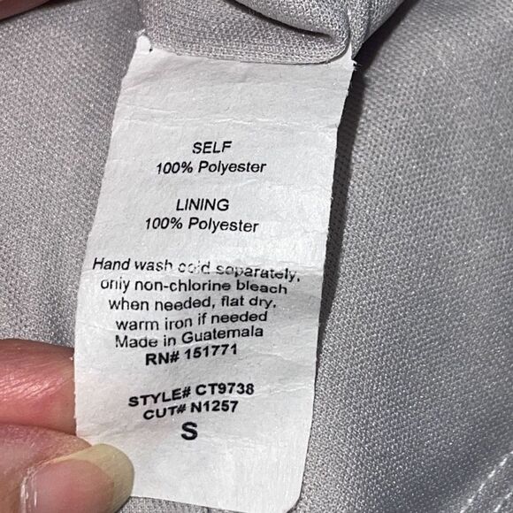 Gilli Womens Patterned Lined One-shoulder Sedona Top Gray Size Small - Picture 6 of 6